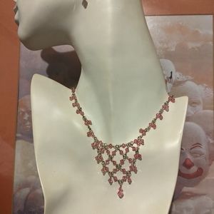 Brand new sterling silver Swarovski crystal necklace
